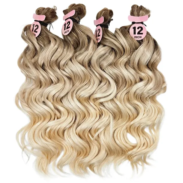Włosy syntetyczne AFROLOKI DO CZESANIA BOGNA PRO Ombre Blond 30cm 250g