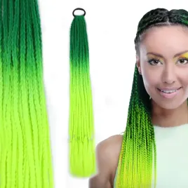 wlosy-warkoczyki-syntetyczne-na-gumce-24-65cm-ms26-ombre-zielen-zolty-neon