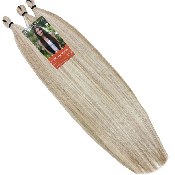 Włosy syntetyczne 3 X STRAIGHT Proste Gładkie Bioproteinowe pukle 70cm