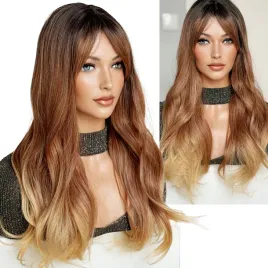 peruka-ze-sztucznych-wlosow-z-grzywka-falowane-wlosy-ombre-ginger-honey