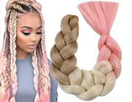 wlosy-syntetyczne-warkoczyki-ombre-proste-braz-blond-jasny-rozowy