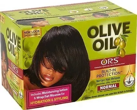 Zabieg do prostowania włosów kuracja Olive Oil Relaxer NORMAL Kit Ors