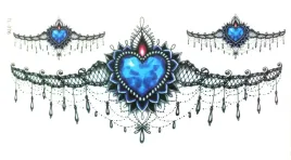 tatuaz-tymczasowy-tattoo-3d-serce-kobiecy-niebiesk
