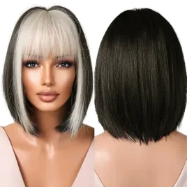 peruka-syntetyczna-prosta-czarna-grzywka-long-bob-jasny-blond-na-froncie