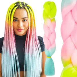 wlosy-syntetyczne-warkoczyki-ombre-3-kolorowe-cytryna-roz-blekit-60cm-acm27