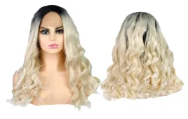 dluga-fale-ombre-czern-blond-lace-front-peruka-wig