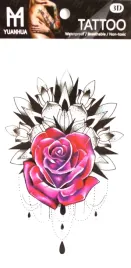 tatuaz-tymczasowy-tattoo-3d-wzor-kobieta-roza