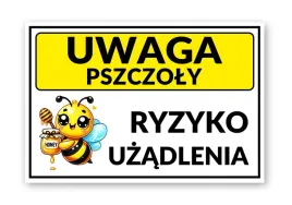 tabliczkatablica-znak-uwaga-pszczoly-pasieka-30x20-cm-pcv-3mm-druk-uv
