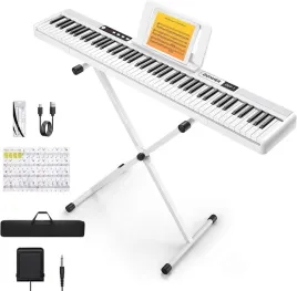 keyboard-donner-dep-1-czarne-88-dynamicznych-klawiszy-przenosne-pianino