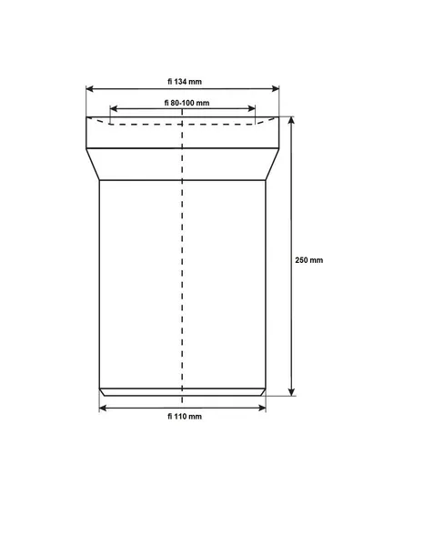 traper-prosty-fi-110-wc-250-mm-stan-nowy-zastosowanie-kanalizacyjne-wewnetrzne