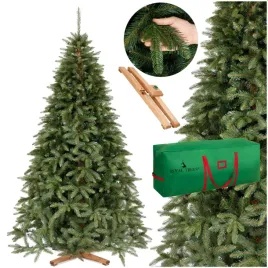 choinka-sztuczna-240-cm-premium-royal-trees-swierk-syberyjski-z-drewnianym