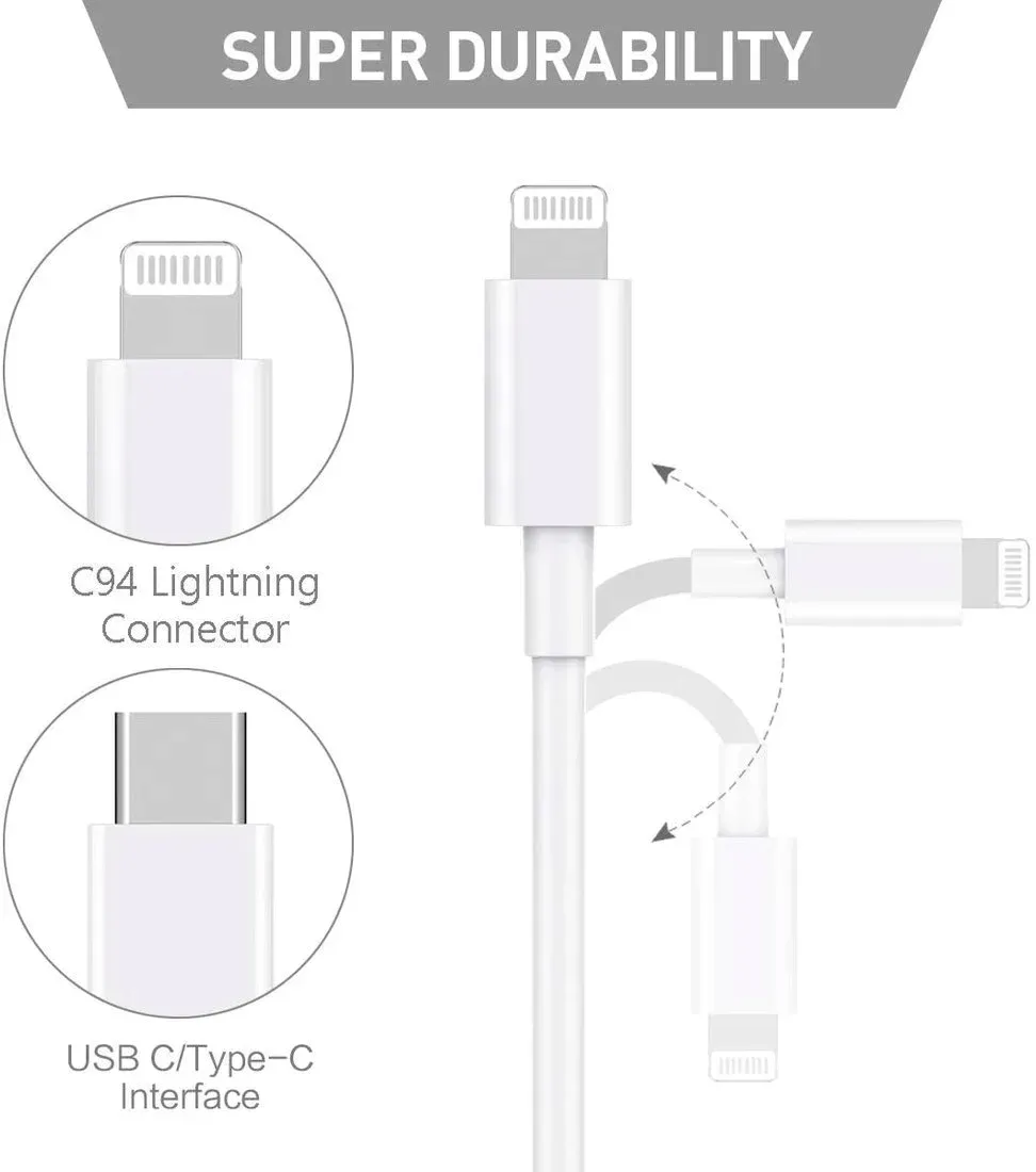 kabel-lighting-typ-c-bialy-1m-20w-stan-nowy