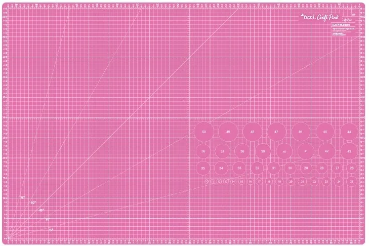 Mata do cięcia samoregenerująca TEXI PINK 90x60 cm