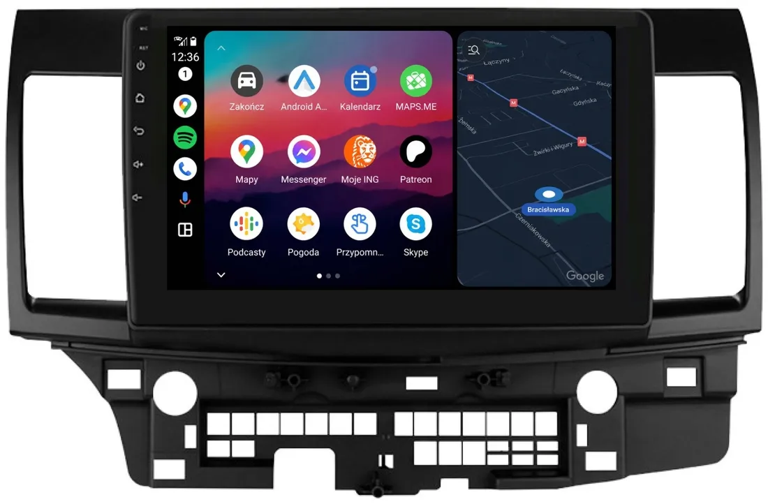 radio-2din-nawigacja-android-mitsubishi-lancer-9-apple-carplay-android-auto-stan-nowy