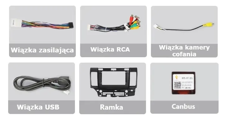 radio-2din-nawigacja-android-mitsubishi-lancer-9-apple-carplay-android-auto-zlacza-usb-rca-sub-out-subwoofer