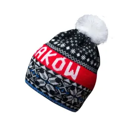 krakow-ciepla-czapka-zimowa-na-zime-z-pomponem