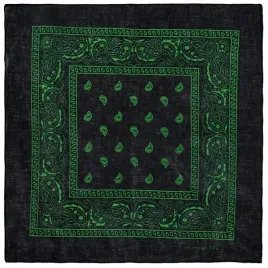bandana-chusta-bawelniana-bandamka-chustka-czarno-zielona