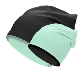 dwustronna-czapka-beanie-krasnal-bawelna-czarno-mietowy