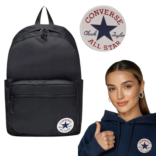 CONVERSE GO 2 duży plecak szkolny młodzieżowy dla dziewczyny chłopaka 24l