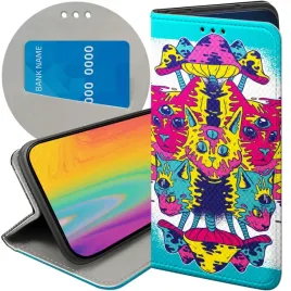 etui-z-klapka-do-google-pixel-7-pro-wzory-psycho-lsd-psychodelic-grzybki