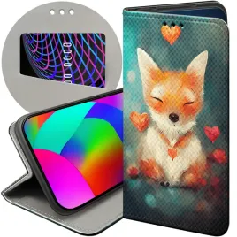 etui-z-klapka-do-google-pixel-7-pro-wzory-liski-lisy-fox-futeral-pokrowiec