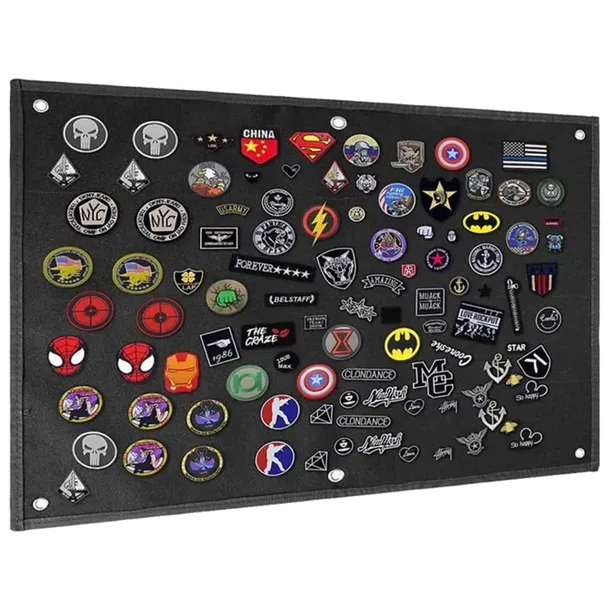 MATA NA NASZYWKI ŁATY NA RZEP 85x70cm ORGANIZER NA ŚCIANĘ TABLICA WOJSKOWA