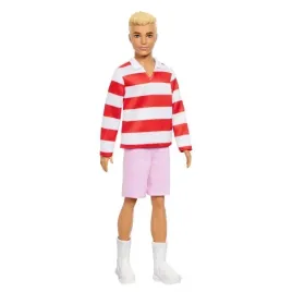 barbie-ken-fashionistas-lalka-bluzka-czerwono-biale-paski-hyv01-wb6