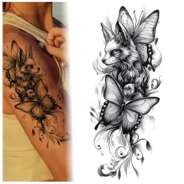 tatuaz-lis-dwa-motyle-zmywalny-tymczasowy-wodny