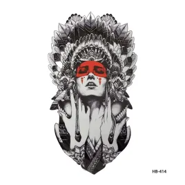 tatuaze-tymczasowe-tattoo-3d-wzory-indianka