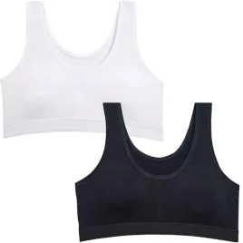 biustonosz-stanik-top-dzieciecy-bawelna-bialy-czarny-140-152-2-sztuki