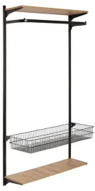 garderoba-regal-scienny-sklep-butik-wieszak-ubrania-100x200cm-czarna-a1