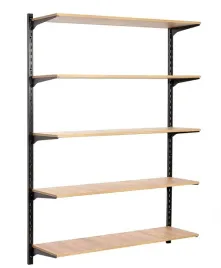 garderoba-jednomodulowa-5-polkowa-best-line-90x200-czarna