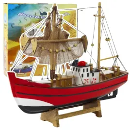 statek-kuter-rybacki-drewniany-model-kolekcjonerski-dekoracyjny-30x26cm