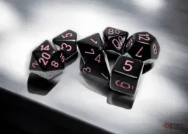 kosci-chessex-zestaw-7-kostek-opaque-black-pink