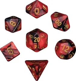 kosci-fanroll-zestaw-7-mini-kostek-red-black-with-gold-numbers-10mm