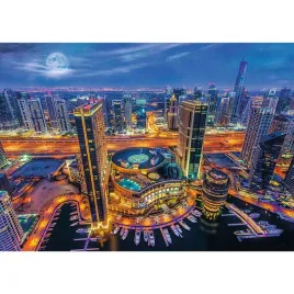 puzzle-2000-ukladanka-widok-swiatla-ksiezyc-miasto-dubaj-zatoka-16-trefl