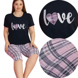 pizama-damska-bawelniana-dwuczesciowa-krotki-rekaw-3-4-spodnie-wygodna
