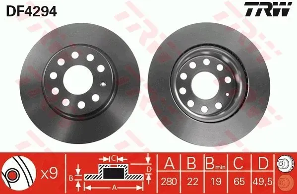 tarcza-hamulcowa-df4294-trw