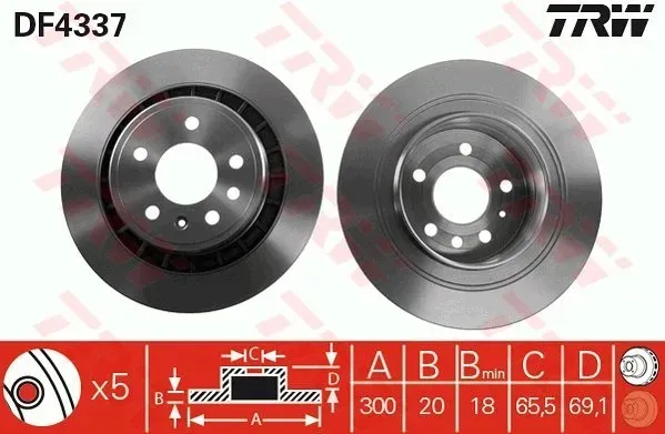 tarcza-hamulcowa-df4337-trw-waga-z-opakowaniem-9-kg