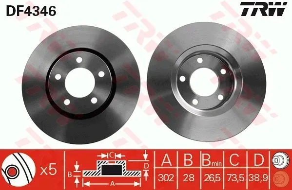 tarcza-hamulcowa-df4346-trw-waga-z-opakowaniem-9-kg