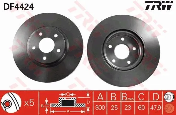 tarcza-hamulcowa-df4424-trw-waga-z-opakowaniem-9-kg