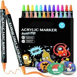 markery-akrylowe-zestaw-24-szt-pisaki-flamastry-mazaki-wodoodporne-z-farba