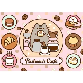 puzzle-500-ukladanka-zwierzeta-kot-pusheen-w-kawiarni-slodycze-10-trefl