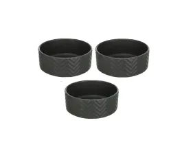 miska-ceramiczna-dla-psa-kot-wode-karme-trixie-09l-16cm-czarna-zestaw-3szt
