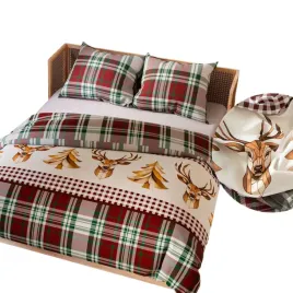 komplet-poscieli-bawelna-satynowa-3-cz-160x200-70x80-kratka-swiateczna