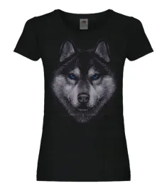 koszulka-damska-husky-niebieskie-oczy-t-shirt-xl