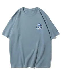 koszulka-oversize-chill-vibes-grzyb-minimalistyczna-niebieska-m