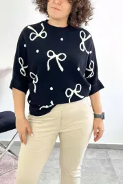 sweter-damski-we-wstazki-z-rekawem-3-4-czarny-uni