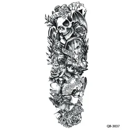 tatuaze-tymczasowe-tattoo-3d-super-jakosc-rekaw-45x20-czaszka-kwiaty-ptaki