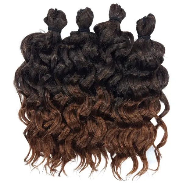 Włosy syntetyczne AFROLOKI KANEKALON BLANKA Ombre Brąz 30cm 250g #T1B/30